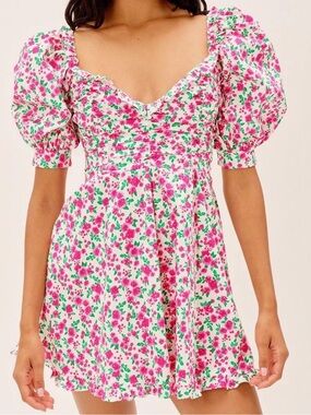 For Love and Lemons Petal Mini Floral Dress Size XS
